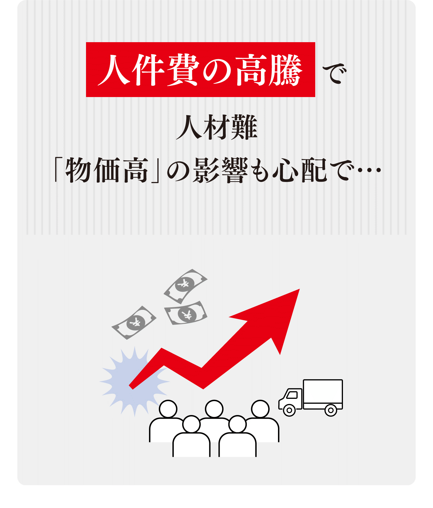 人件費の高騰で人材難「物価高」の影響も心配で…